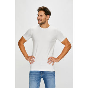 Calvin Klein pánské bílé tričko Embro - XL (112)